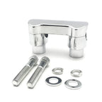 4" Tall Chrome Handlebar Riser/Top Clamp for Harley