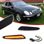 Smoked Amber LED Side Marker Lights for Mercedes W211 E-Class (2003–2006)