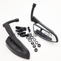 Blade Mirrors for Harley, Kawasaki, Honda, Yamaha Motorcycles (All Models) Black Pair