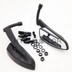 Blade Mirrors for Harley, Kawasaki, Honda, Yamaha Motorcycles (All Models) Black Pair