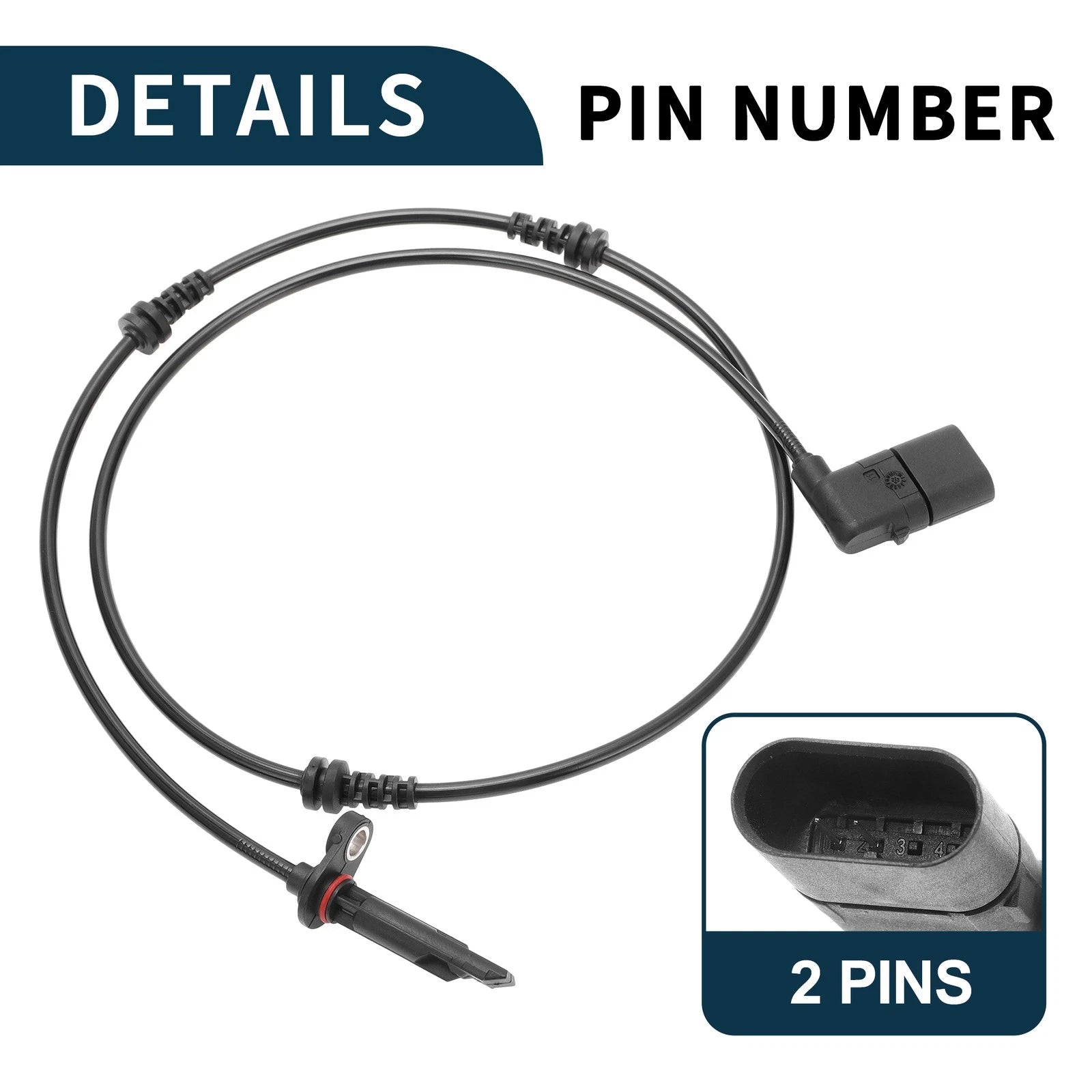 Front Left ABS Wheel Speed Sensor for Mercedes-Benz C300 C350e (2015–2020) No.A2059058103
