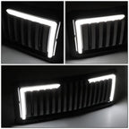 Badgeless Vertical L-Pattern LED Front Bumper Grille for Silverado 1500 (2014–2015)