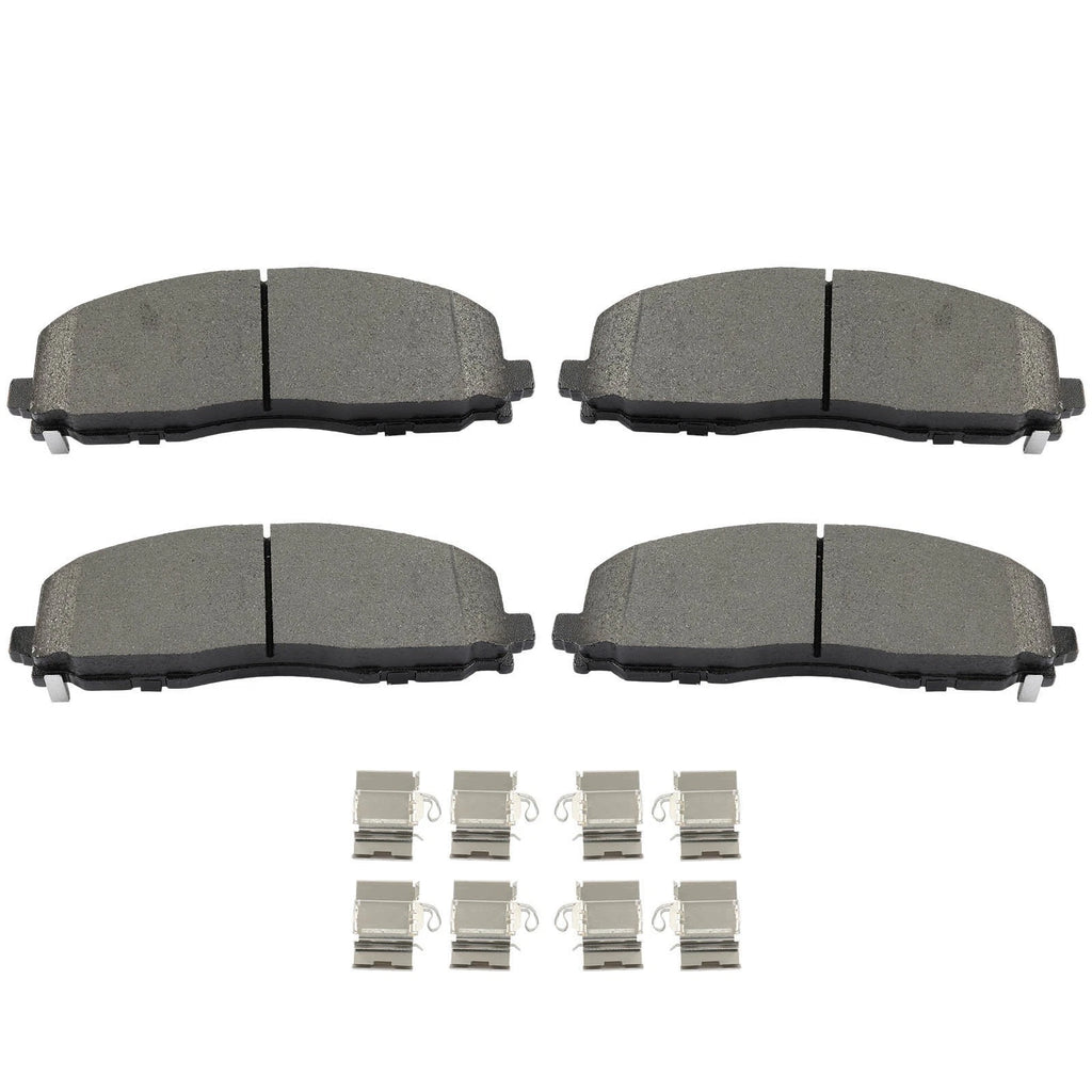Set of 4 Semi-Metallic Brake Pads for Jeep Wrangler (2018–2023)