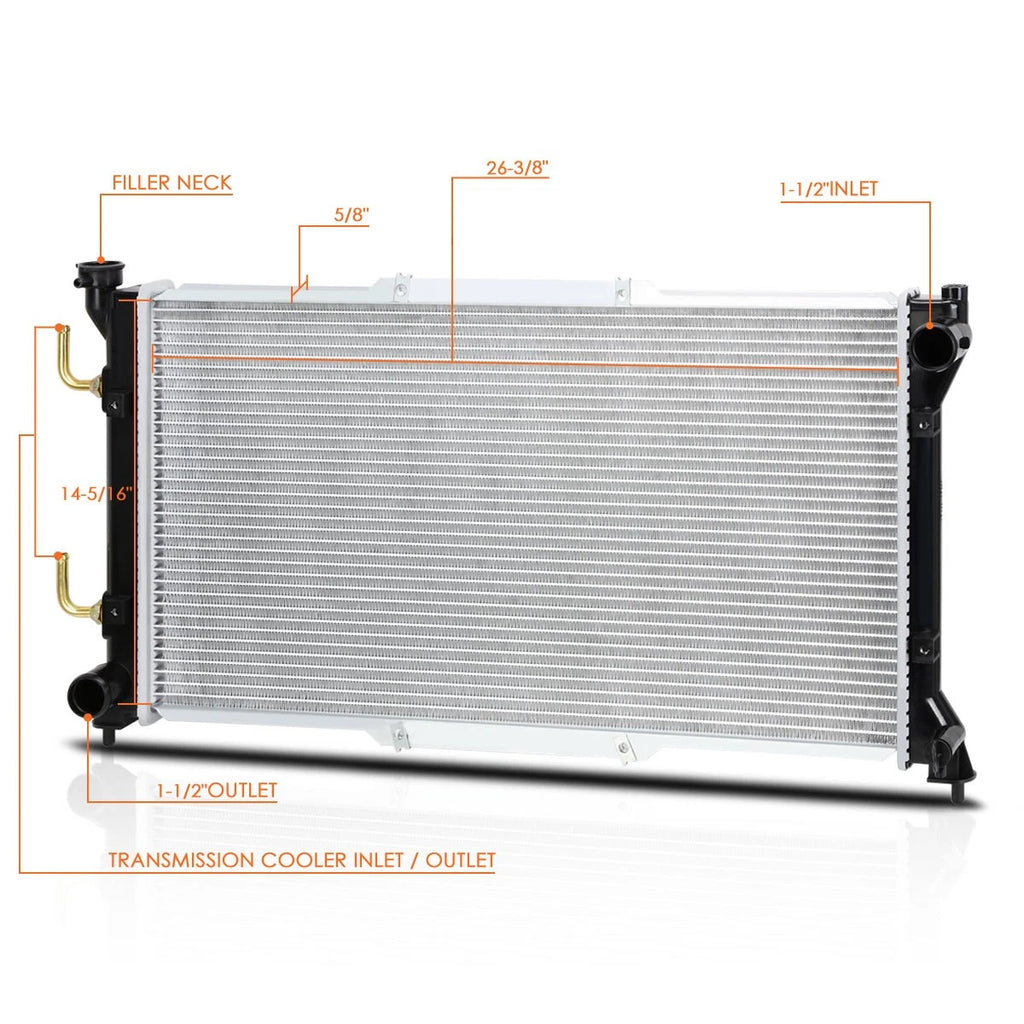 Aluminum Core Radiator for Subaru Legacy (1995–1999) DPI-1839