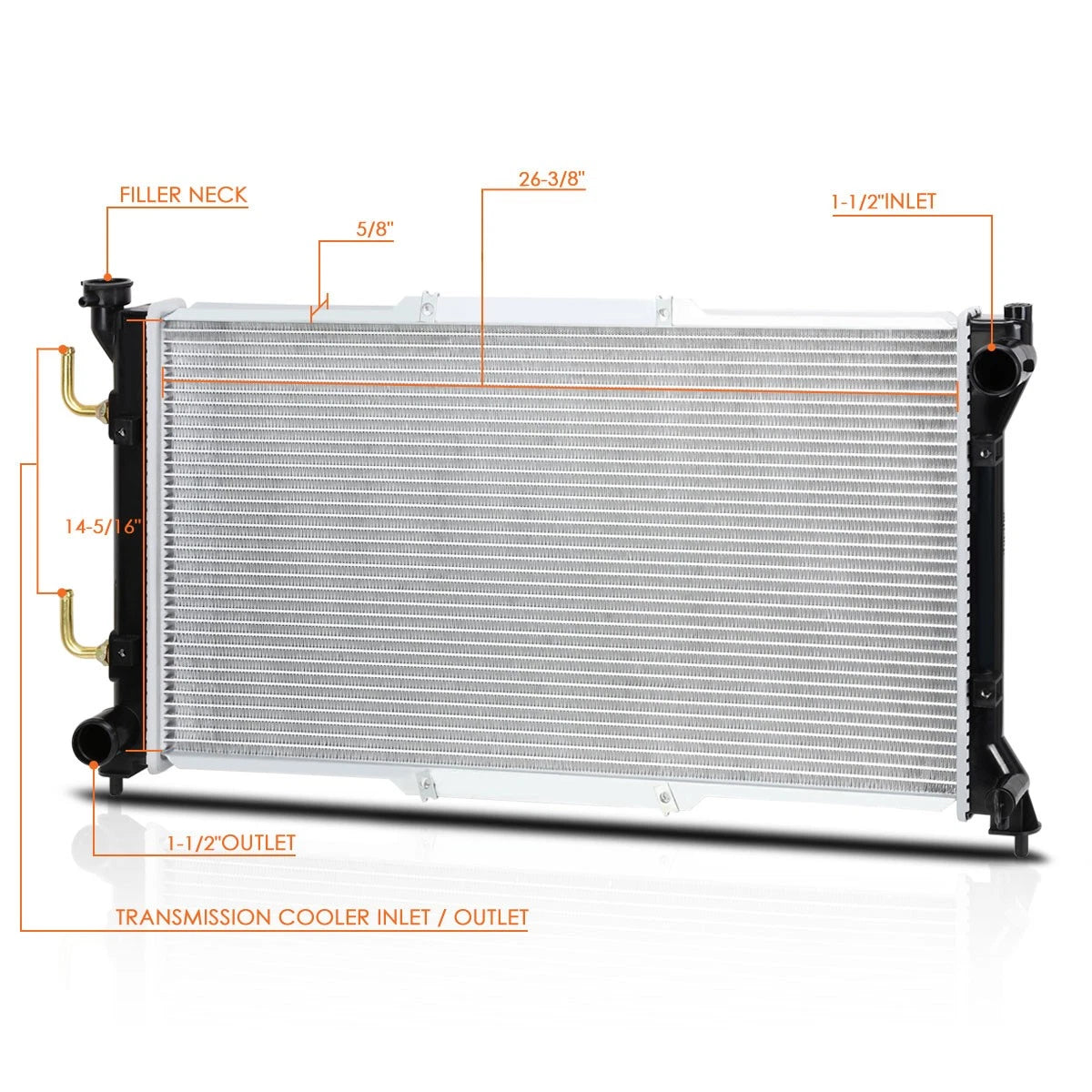 Aluminum Core Radiator for Subaru Legacy (1995–1999) DPI-1839