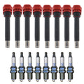Set of 8 Ignition Coils & NGK Laser Platinum Spark Plugs for Audi A6 Quattro Q7 V8 (2005–2015)