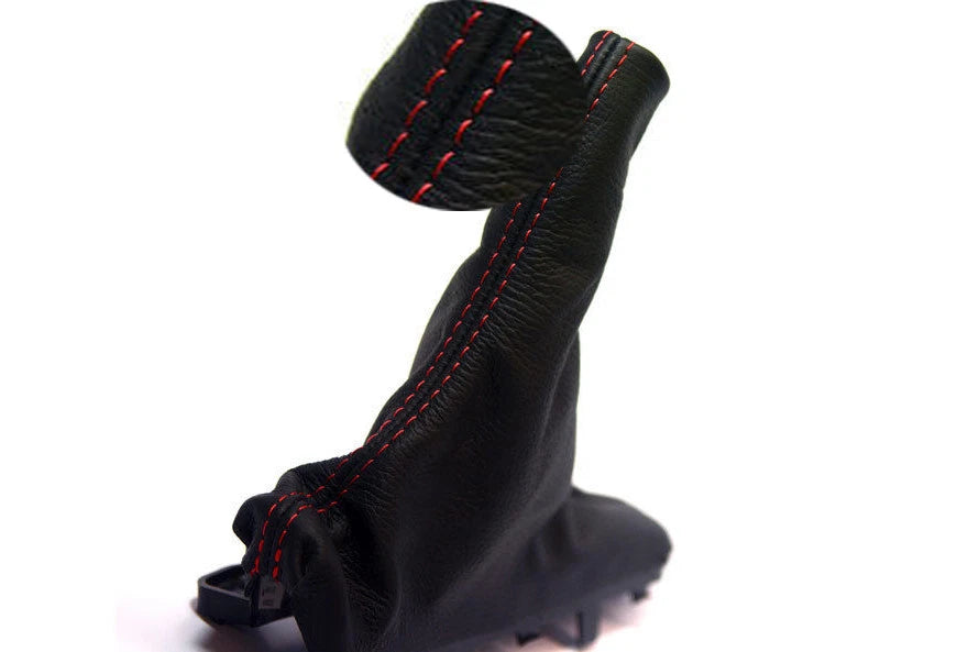 E Brake Boot for Ford Mustang (2015–2019) Red Stitch