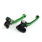 Pivot Brake Clutch Levers for Kawasaki KX65 KX85 KX250 KX250F KX125 (2004) Green