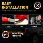 2X 1.5m LED Strip Rear Light Bar for Chevy Dodge
