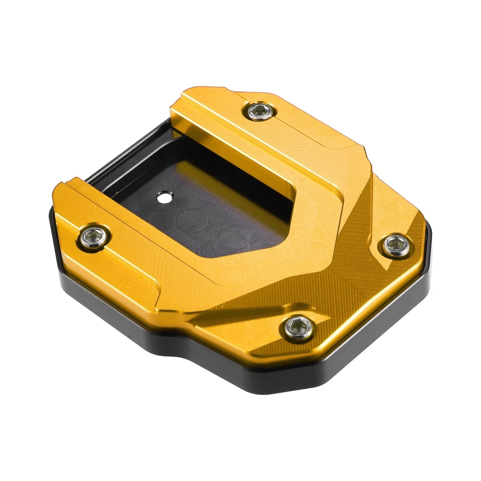 1 Set Aluminum Alloy Kickstand Plate Pad for BMW with Wrench Gold