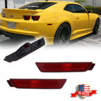 Red Lens Rear Side Marker Signal Lights Kit for Chevy Camaro (2010–2015)