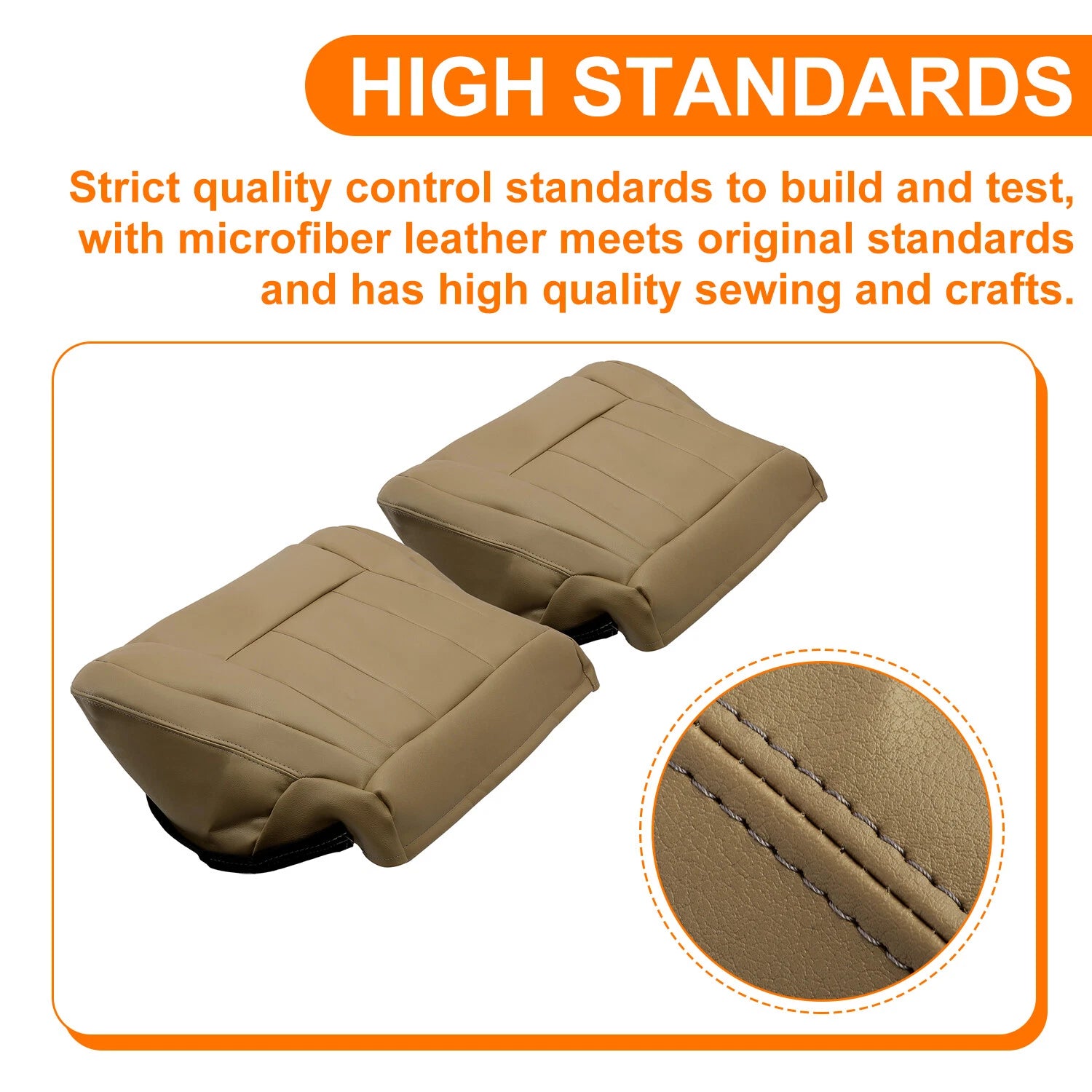 Upper Tops & Bottoms Seat Covers for Toyota 4Runner (1996–2002) Oak Tan