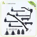 12Pcs Ball Joints Tie Rod Center Link Steering for Chevy S10 (1996–2003)