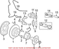 Set of 4 Rear Disc Brake Pads for BMW (OEM 34216868497)