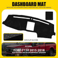 Dashboard Cover Carpet for Ford F150 (2015–2018) - Black Dashmat