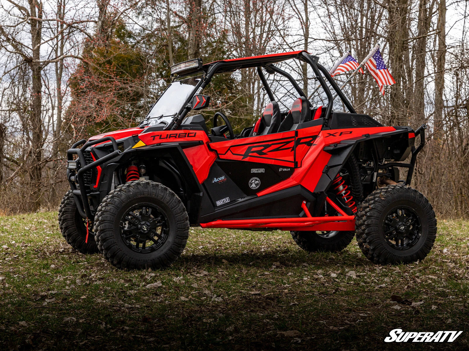 Tree Kickers for Polaris RZR XP 1000 (2014–2023) - Red