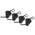 Set of 4 Scupper Plugs for Kayaks (3/4" to 1.5" Holes) Black