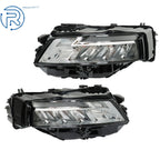 2X Headlight LED Clear Chrome for Nissan Rogue (2021–2023)