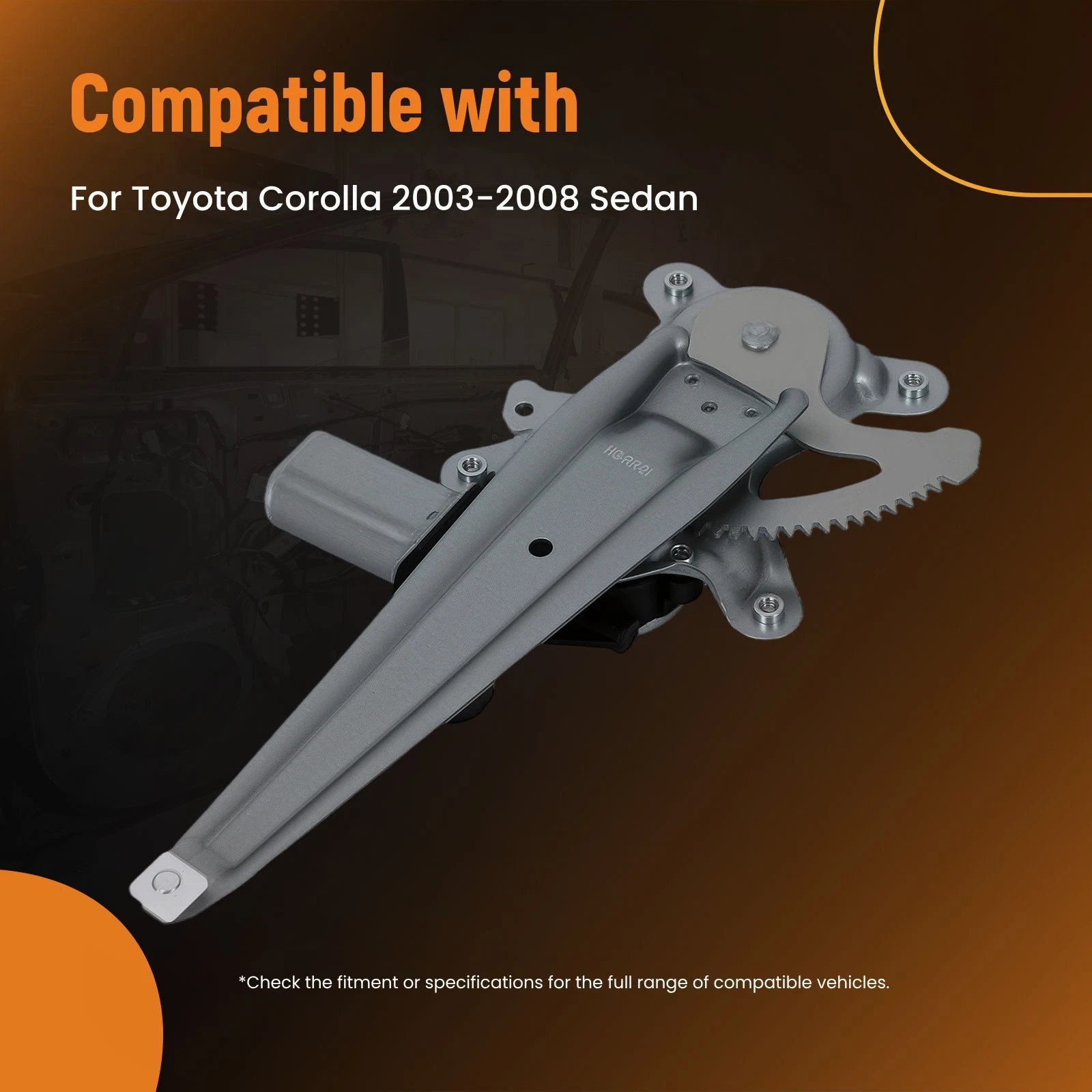 Rear Right Power Window Regulator with Motor for Toyota Corolla (2003-2008)