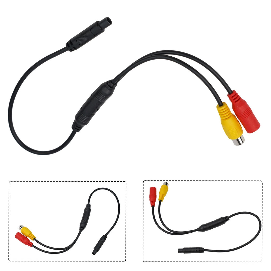 Camera Signal Harness for Car CVBS Male to 4 PIN Female (Universal)
