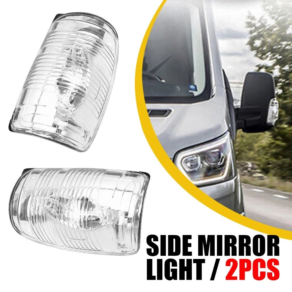 Set of 2 Side Mirror Turn Signal Lights for Ford Transit 150 250 350HD (2015–2022)