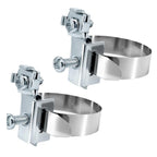 2pcs Grounding Clips 8-52mm for Securing Grounding Strips on Round Pipes