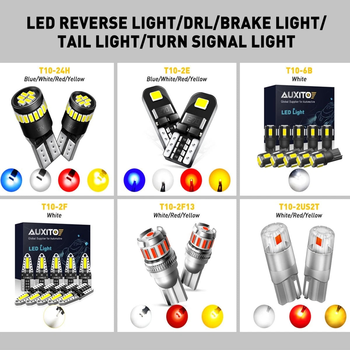 AUXITO T10 LED License Plate Light for Car (194 168 2825)