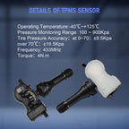 Set of 4 Tire Pressure Sensors for Dodge Dart (2013–2016)