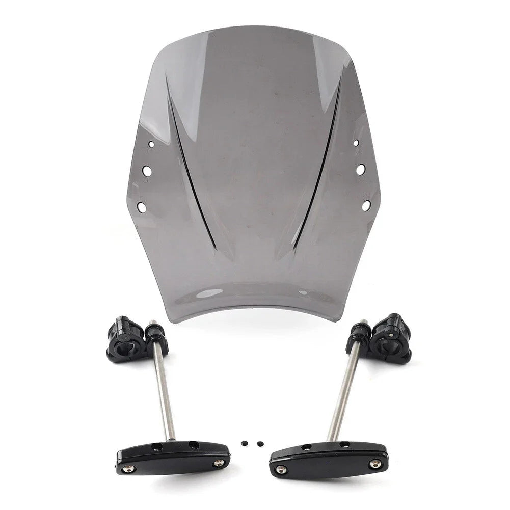 Gray Universal Motorcycle Windshield Deflector