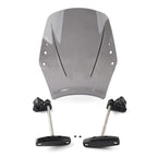 Gray Universal Motorcycle Windshield Deflector