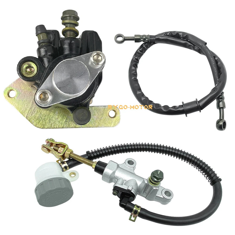 Rear Brake Caliper Master Cylinder w/Hose for Yamaha Warrior 350 (1987–2004)