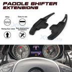 Black Aluminum Paddle Shifter Extension for Mercedes-Benz A B C E (2019-2024)