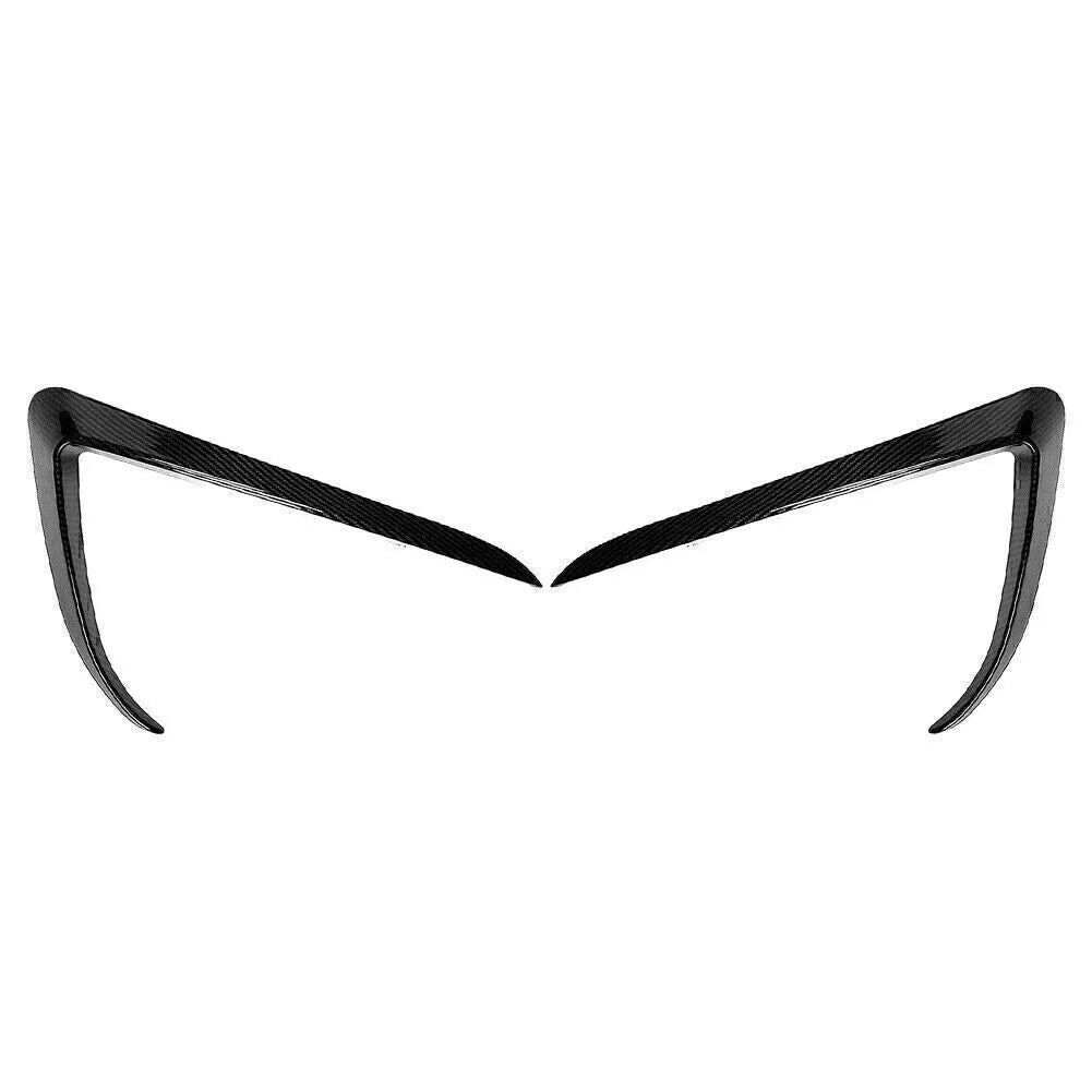 Carbon Fiber Front Fog Light Eyebrow Covers for Tesla Model X (2015-2020)