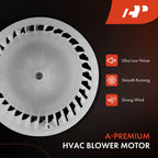 2Pcs HVAC Heater Blower Motor & Resistor Kit for BMW E39 525i (2001–2003)