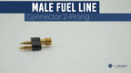 1/4-Inch Brass NPT Male Fuel Line Connector for OMC Johnson Evinrude (N/A)