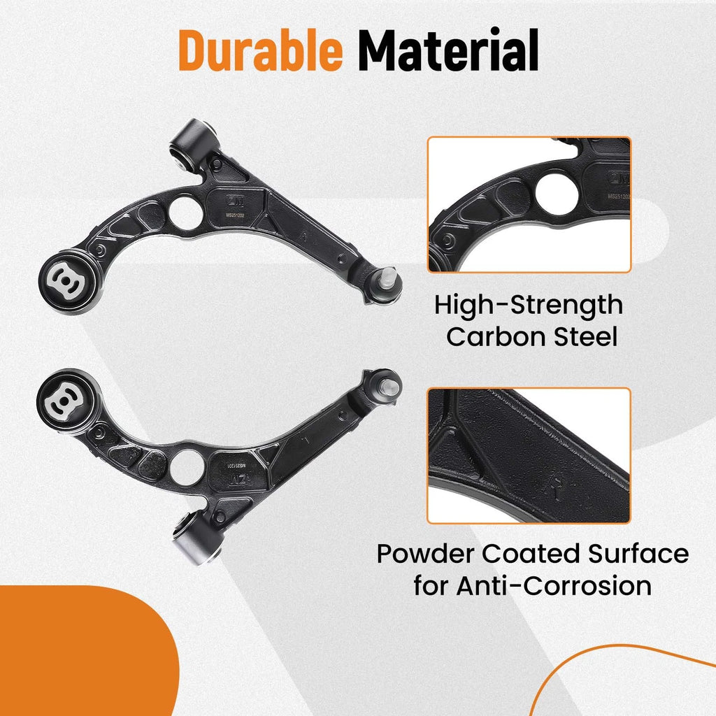 Control Arms Suspension Kit for Dodge Dart 2013–2016, Chrysler 200 2015–2017