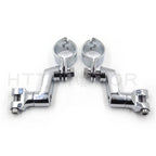 Chrome Engine Guard Highway Bar Pegs for Motorcycle (1.5")