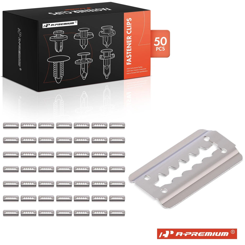 Metal Silver Bumper Strip Retainer Clips for Toyota Celica (1970-1977)