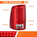 2X Full LED Tail Lights for Dodge Ram Pickup (2009–2017)