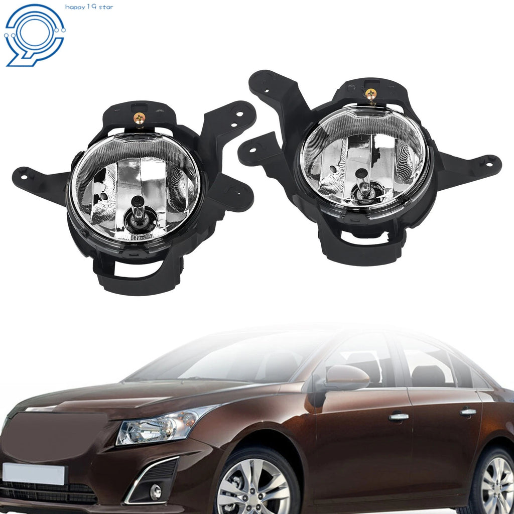 Set of 2 Front Fog Lights for Chevrolet Cruze (2011–2014) Halogen Clear