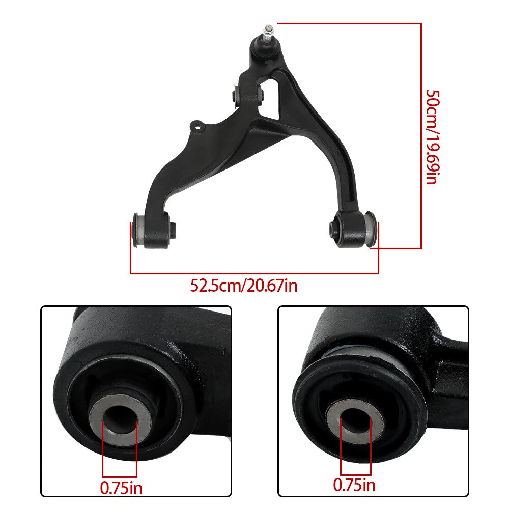Set of 2 Front Lower Control Arms for Ram 1500 Classic 4WD (2019–2021)