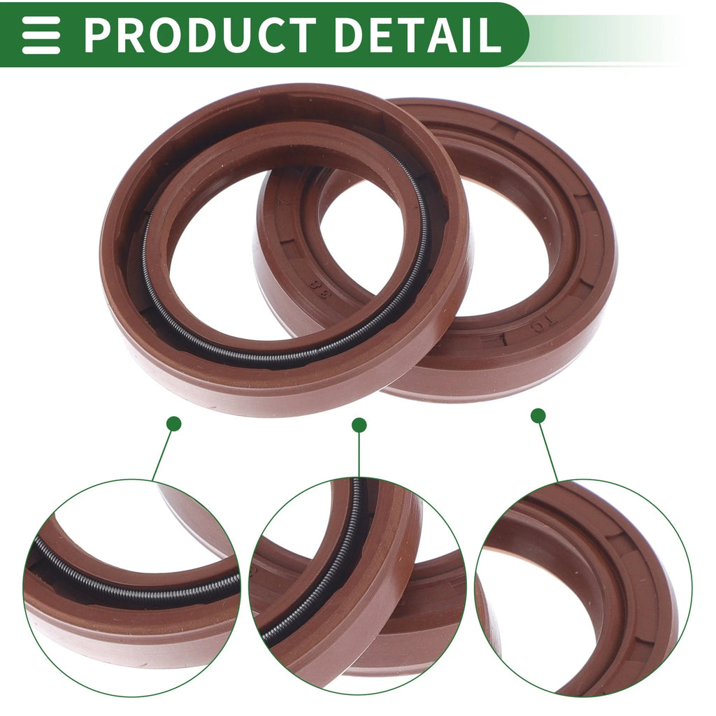 Set of 5 Oil Seal Rotary Shaft Seal FKM Rubber 26x38x7mm