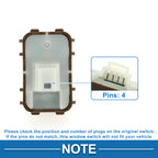 Power Window Switch for Mercedes-Benz E300 GLC300 S400 S500 (No. 2229051904) Brown