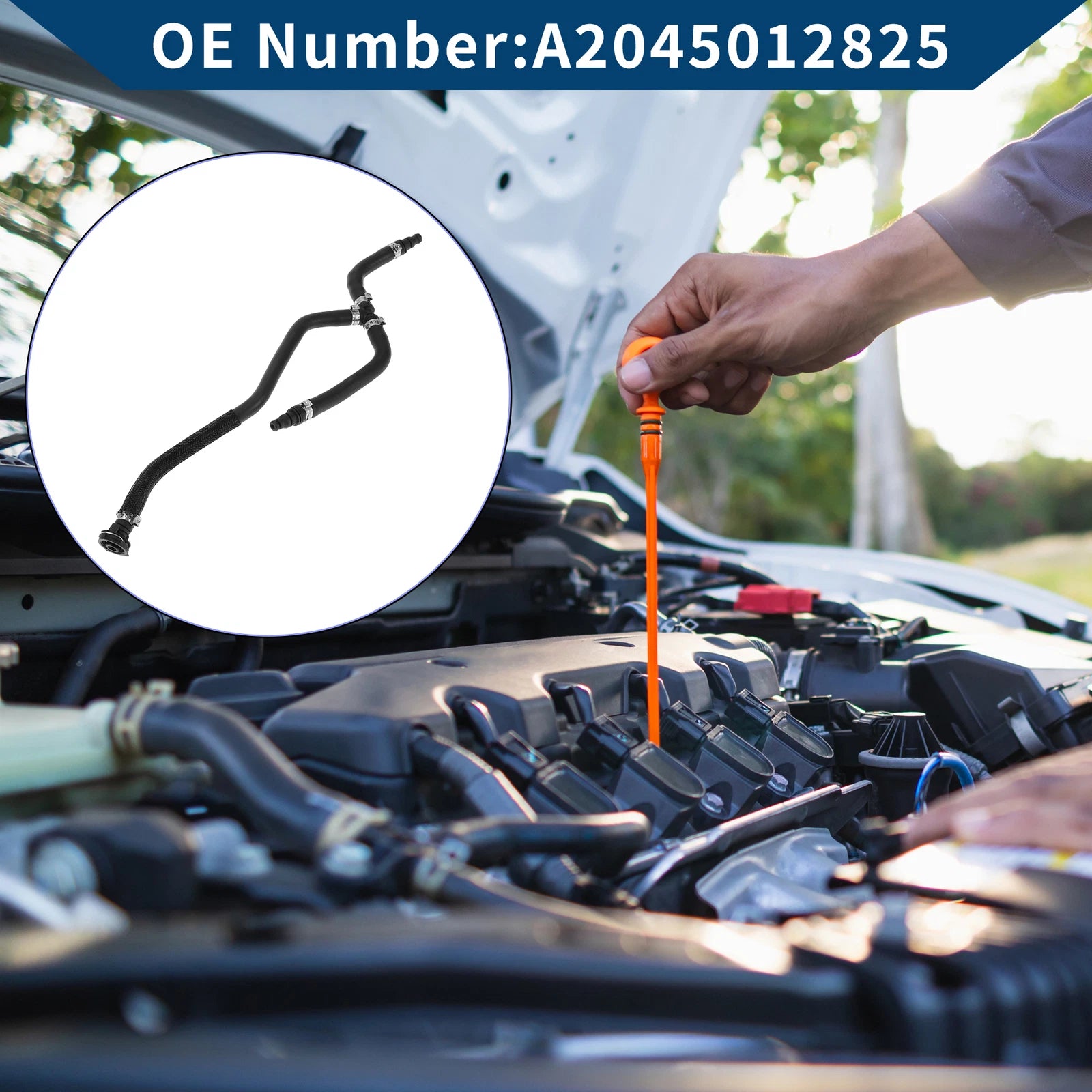 Radiator Hose for Mercedes-Benz C-Class C180 C204 (2013–2024) No.A2045012825