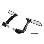 Handle Bar End Lever Protector with Folding Mirrors Set for Universal Motorcycle A9