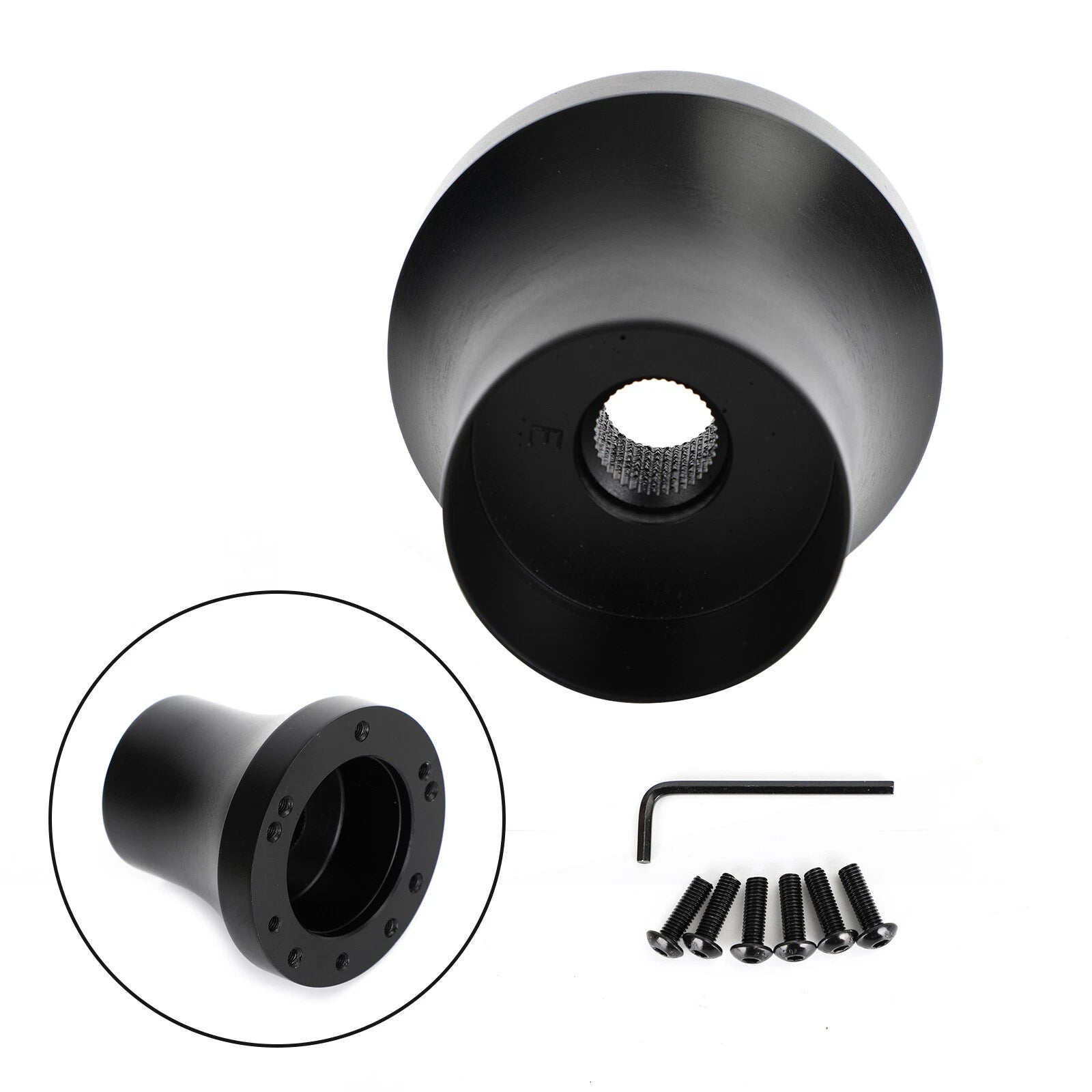 Steering Wheel Adapter Hub for EZGO TXT & RXV (Black)