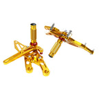 Rearsets Footpegs Gold for Honda CBR 600 RR (2003–2006), CBR 1000 RR (2004–2007)