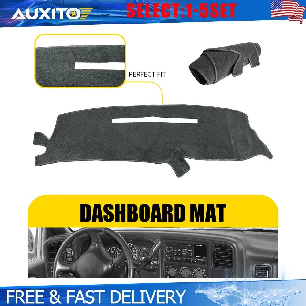 Dashboard Cover Pad Mat for Chevy Silverado (1997–1998) Gray Interior 1-5X