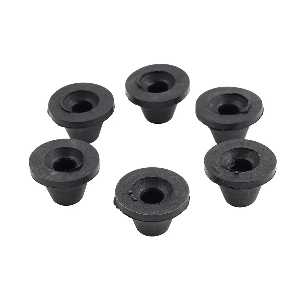 6 x Rubber Side Cover Grommets for Harley Touring Road King Electra Glide (1996-2007)