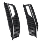 Front Bumper Fog Light Grille Cover for Audi A4 (2013–2016)